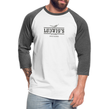 Load image into Gallery viewer, Ludwig's Baseball T-Shirt - white/charcoal