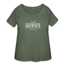 Load image into Gallery viewer, Women’s Curvy T-Shirt - heather military green