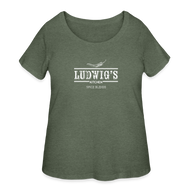 Women’s Curvy T-Shirt - heather military green